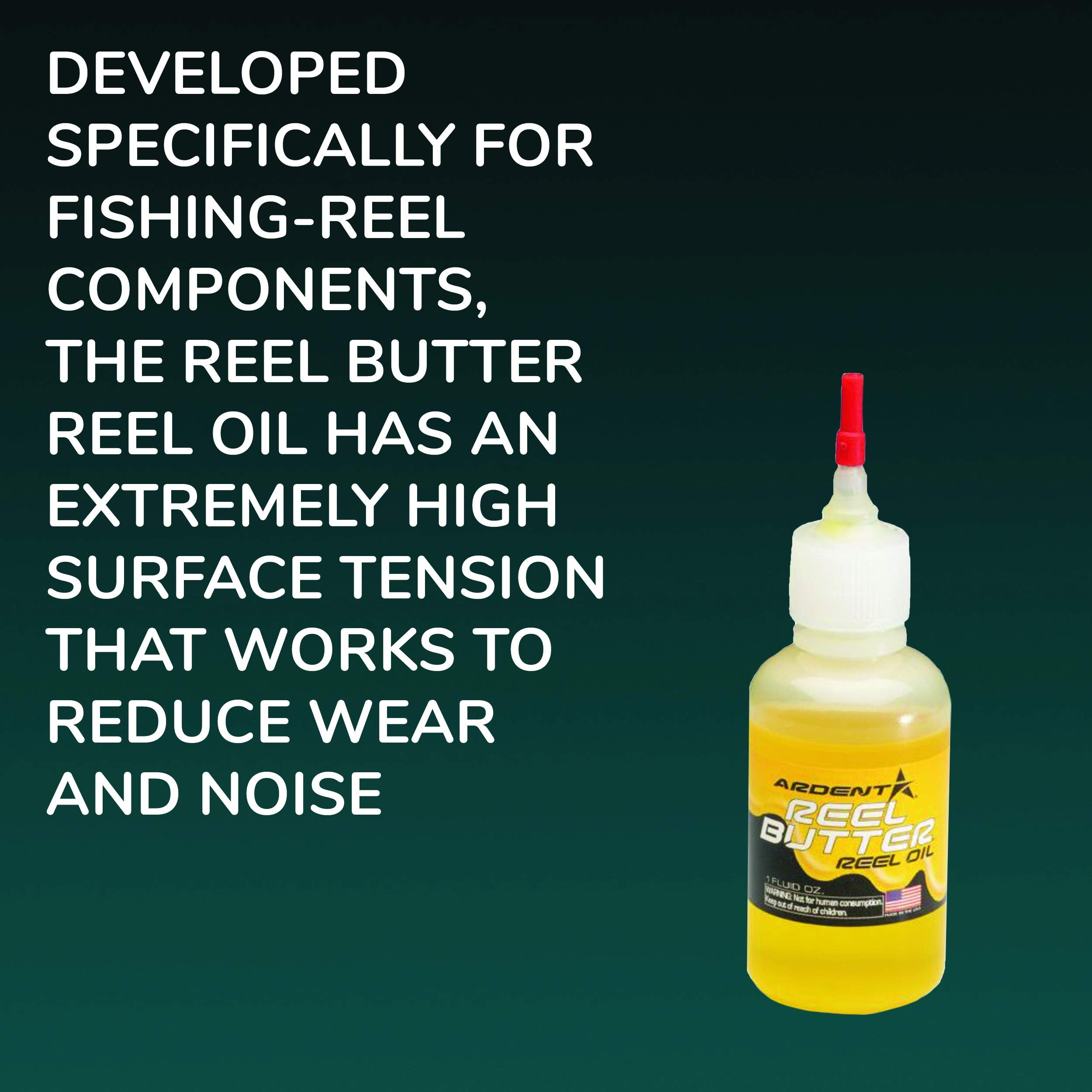 Ardent Reel Butter Oil maintains performance across temperatures for reliable reels.