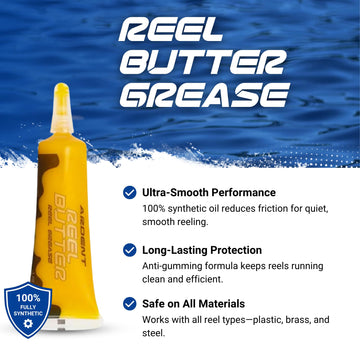 Reel Kleen Cleaner penetrating dirt and old grease