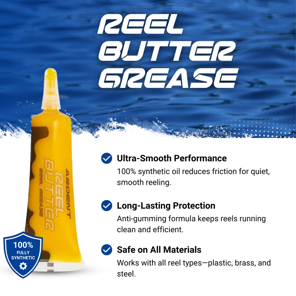 Reel Kleen Cleaner penetrating dirt and old grease