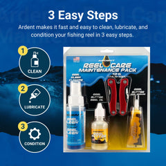 Reel Kleen Cleaner spray bottle in Ardent kit