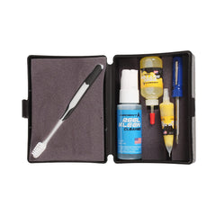 Open kit showing Reel Butter Grease and Reel Butter Oil bottles with included tools