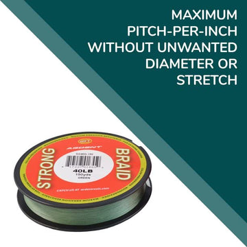 Round braid casting distance and smooth line release