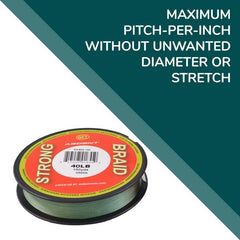 Round braid casting distance and smooth line release