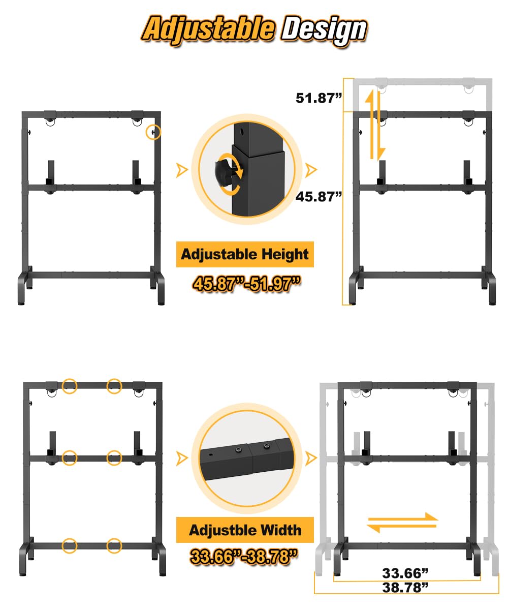 Ardier heavy-duty steel frame archery stand showing rugged construction.