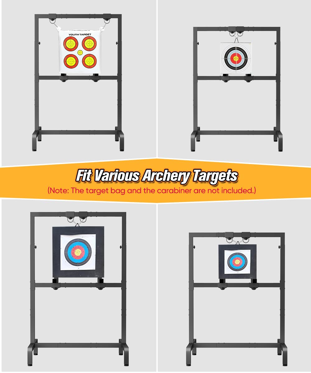 Ardier portable target stand with bag and carry handles for easy travel.