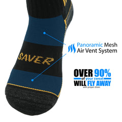 Reinforced toe-to-heel cushion bed from ARE YOU SAVER enhances durability.