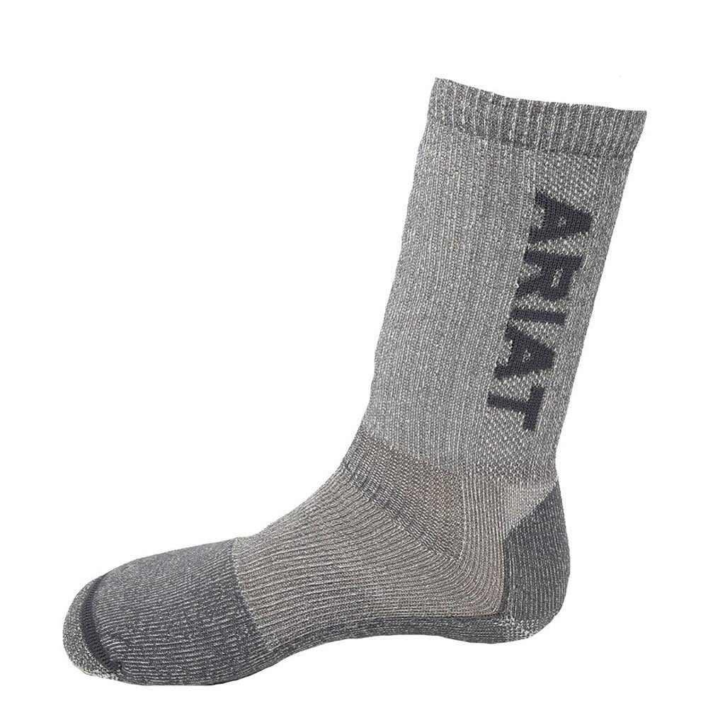 Ariat mid-calf sock ideal for boots with secure fit