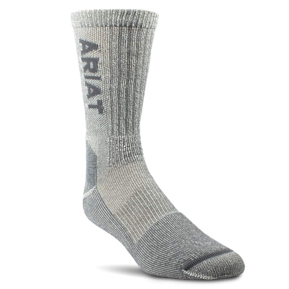 ARIAT seamless toe merino sock reduces bulk for blister-free wear