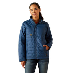 ARIAT Rebar jacket front view with durable Cordura fabric and lightweight warmth.