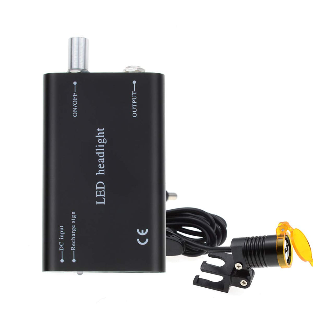 Aries Outlets 3W headlight front view for precise loupe work and hands-free lighting.