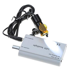 Aries Outlets 5W headlamp front view in silver, versatile for detailed tasks