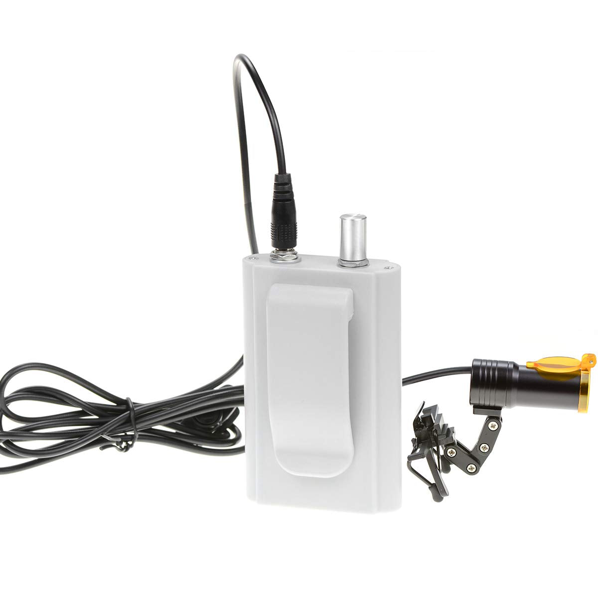 Aries Outlets clip-on headlamp with strap, secure hands-free wear