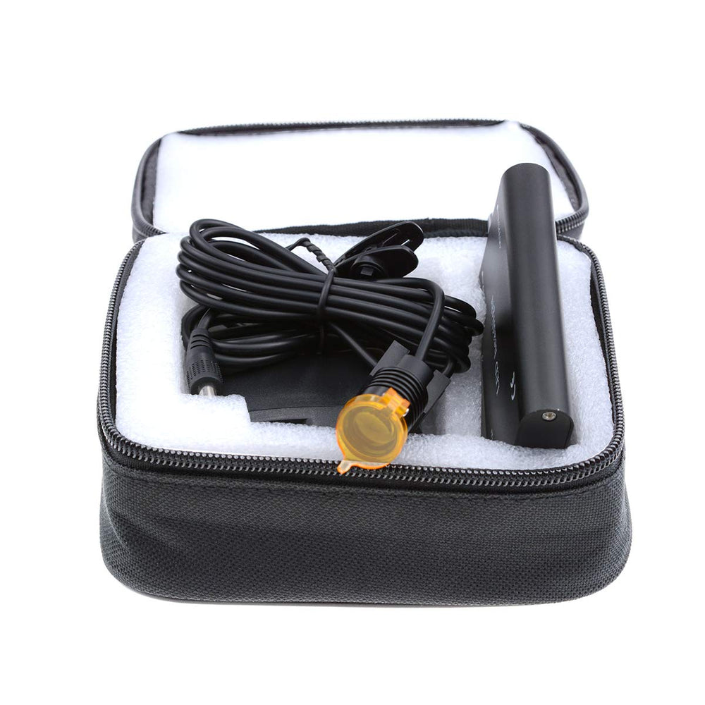 Aries Outlets headlight with included bag for safe transport and storage.
