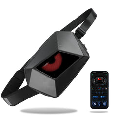 arimepi LED sling bag display front shows customizable lighting for crowds