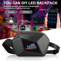arimepi LED sling bag waterproof fabric protects belongings in rain