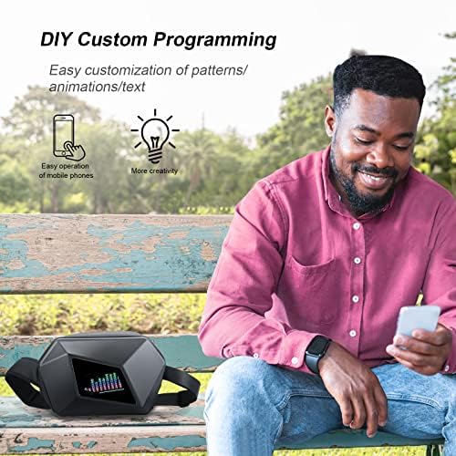 arimepi LED sling bag secure zipper closure for valuables