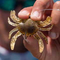 Arinda Smash Crab belly-down landing position improves hook exposure and bites