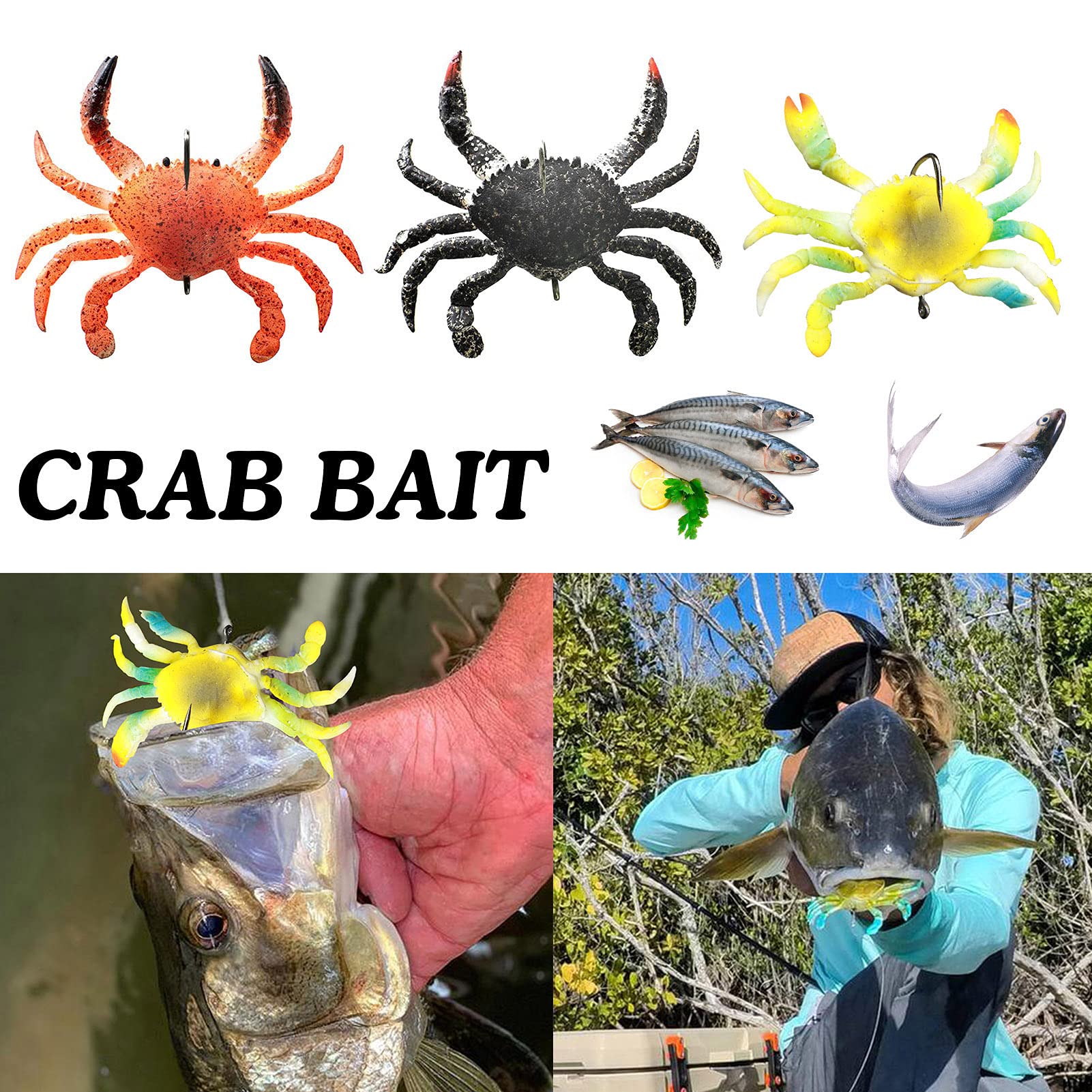 Arinda Smash Crab with integrated lead hook and weight for precise casts