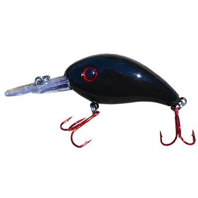 ARKIE CD-236 Black crankbait attracts crappie, walleye, and bass.