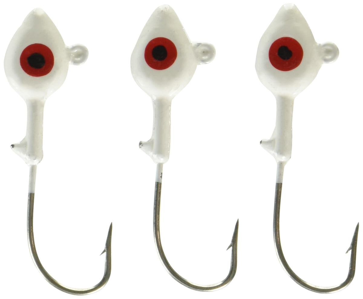 Arkie Lures MSHP-12-1-100 saltwater jig heads in White #1, 0.5 oz - image 1
