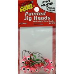 Arkie PSH-116-4 pink sickle hook jig head for precise casts and panfish presentations.