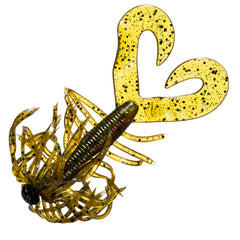 ARKIE SICJ-14-3 pre-rigged crawlin' grub jig in rootbeer green flake for bass fishing action