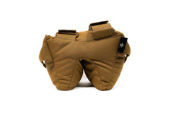 Armageddon Gear Game Changer shooting bag, side view, stabilizes on uneven surfaces.