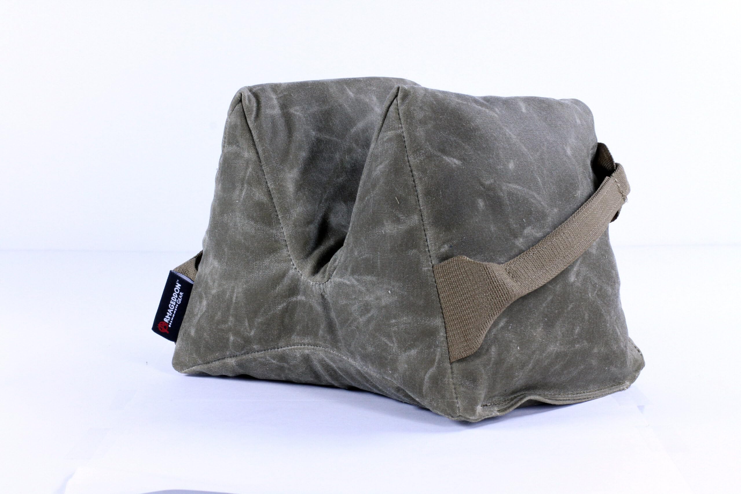 Armageddon Gear OG wax canvas side profile highlighting durable construction for field use