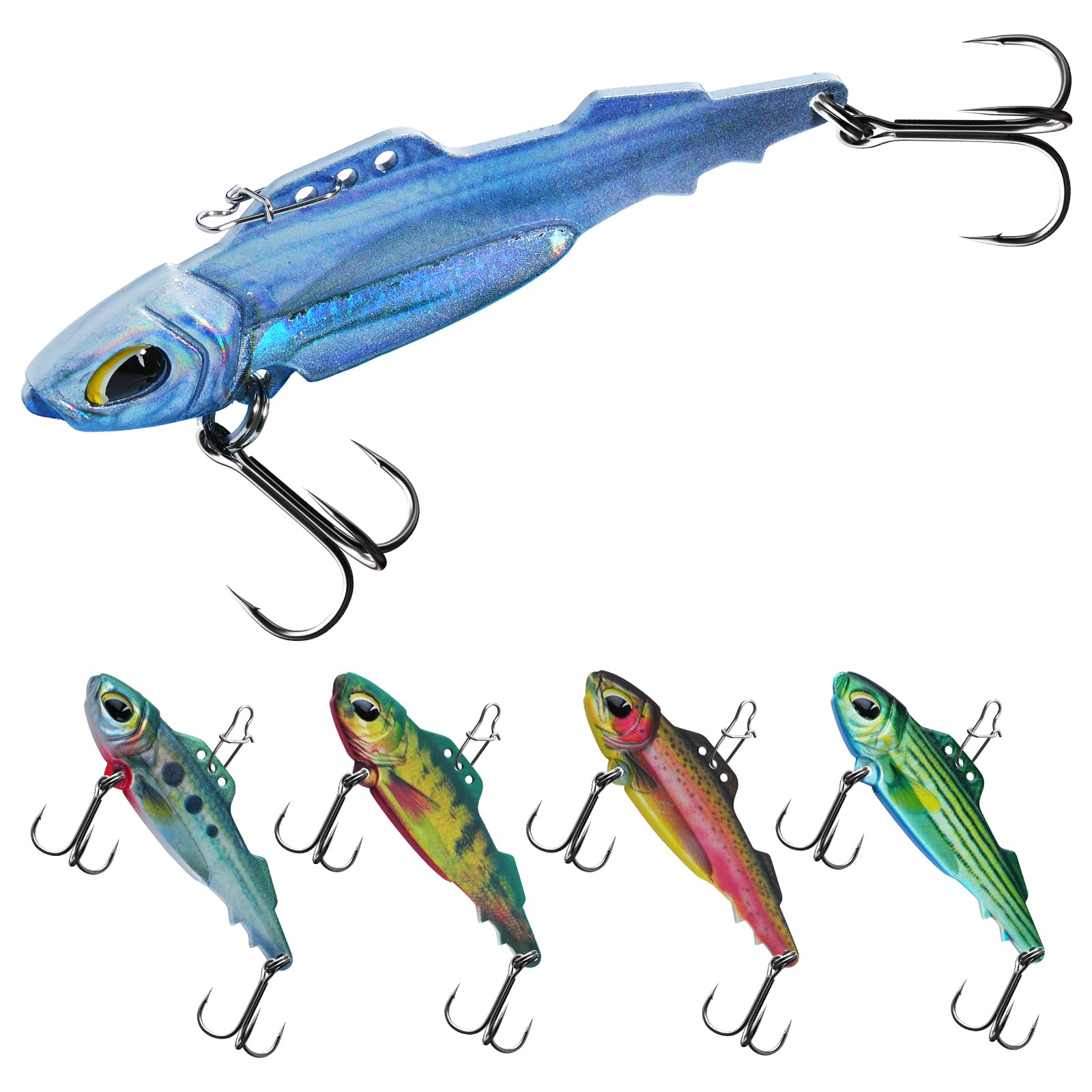 Armor Blade Bait 1/4 oz with Mustad hook side view