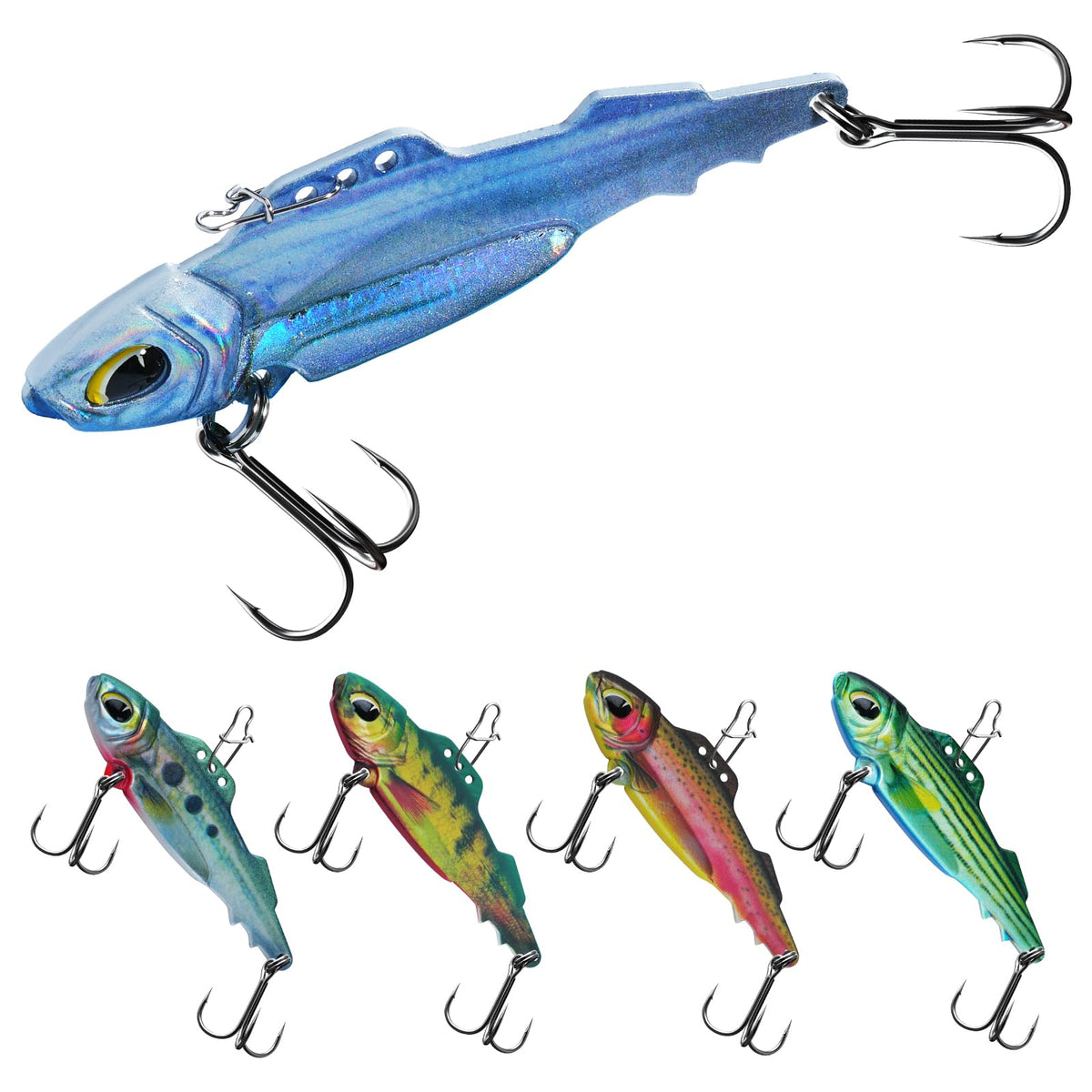 Armor Blade Bait 1/4 oz with Mustad hook side view