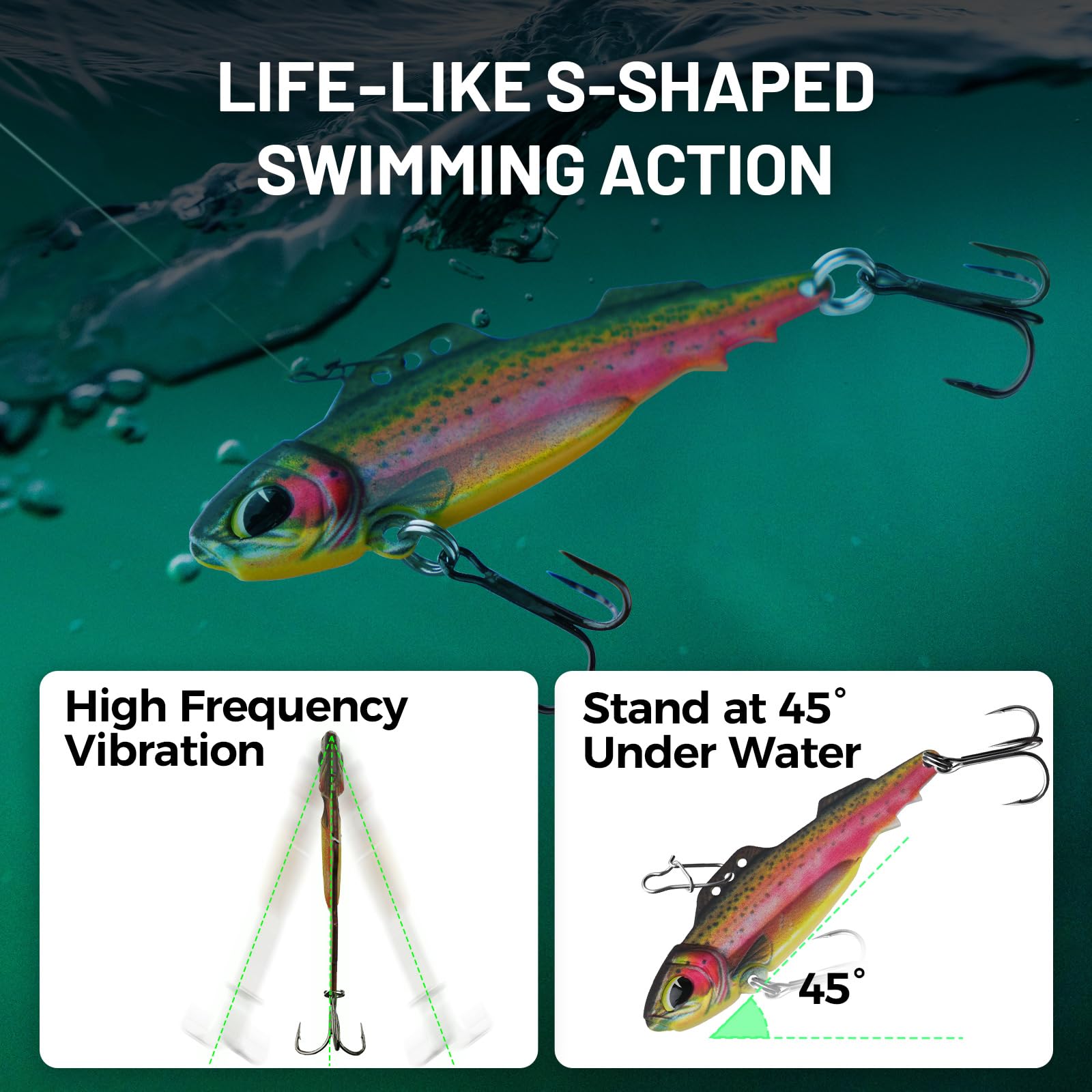 Armor Blade Bait showing three line-tie holes design