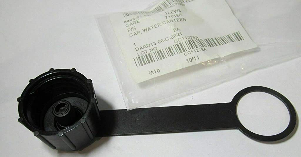 ARMY ISSUE GEAR Avon M50 cap adapter lid close-up for secure on-the-go canteen hydration.