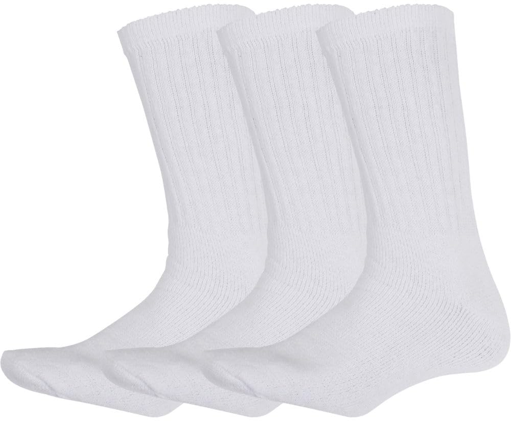 Army Universe athletic crew socks in white with secure non-slip fit for training and outdoor wear.