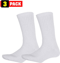 Army Universe athletic crew socks, white, durable USA-made blend for daily wear and rugged activities.