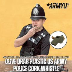 Army Universe compact 3-pack whistle set for versatile outdoor use.