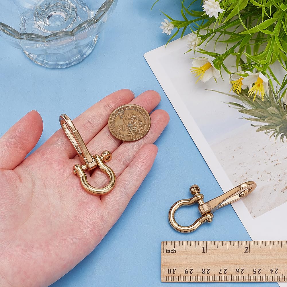 Arricraft golden heavy-duty carabiner for durable everyday carry