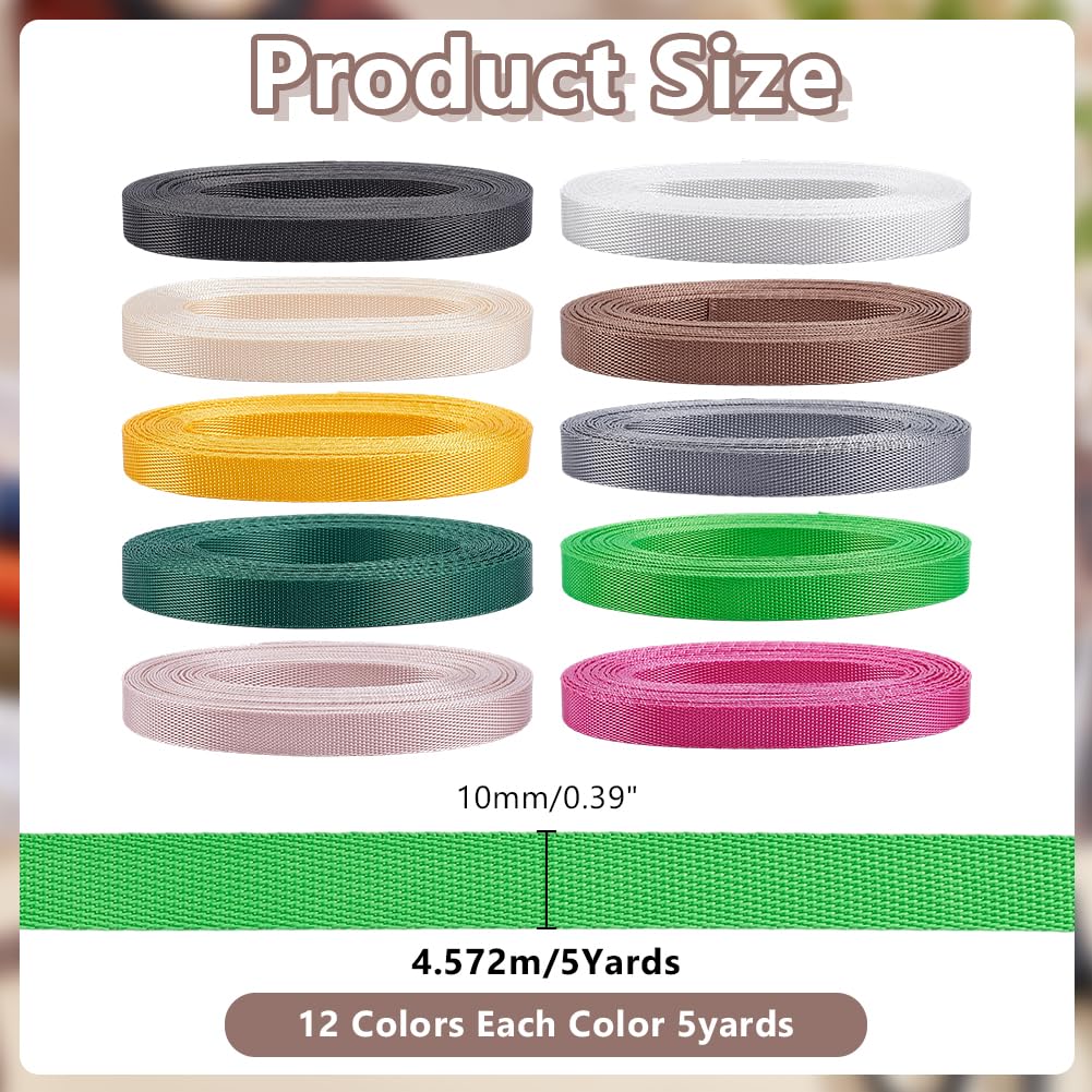 arricraft 10-color nylon webbing swatch for quick color coding