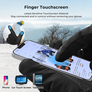 ARRIS heated gloves waterproof windproof shell protects hands in snow and rain