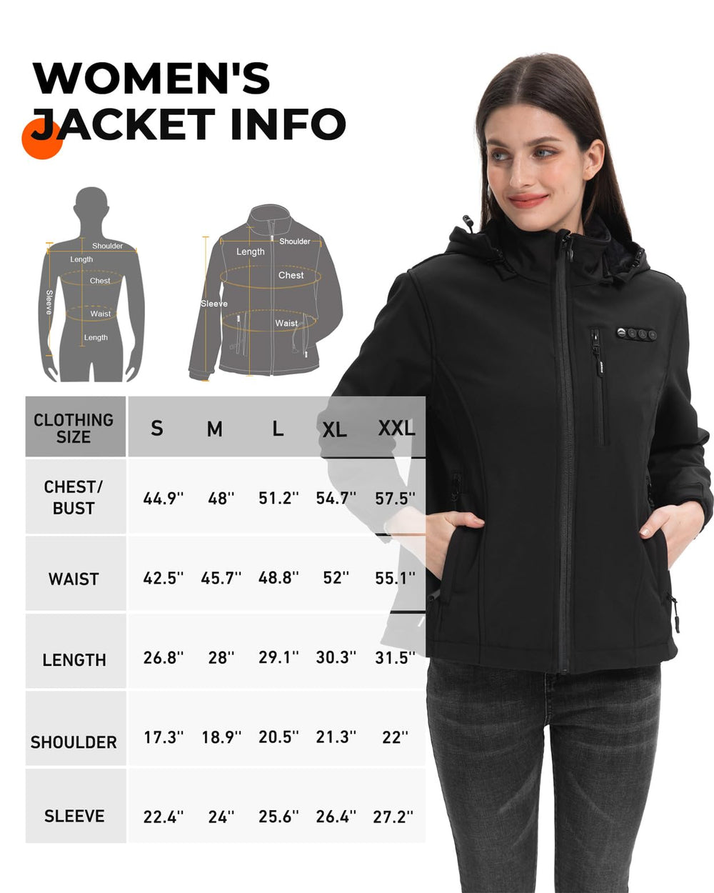ARRIS heated jacket waterproof fabric close-up emphasizing windproof protection