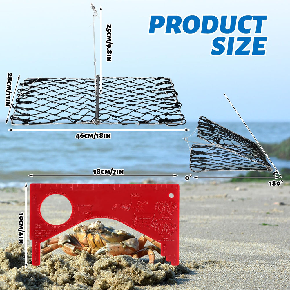 Folded crab traps ready for transport