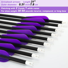 Arrowbash 31-5 inch total length arrow focuses on accuracy for recurve.