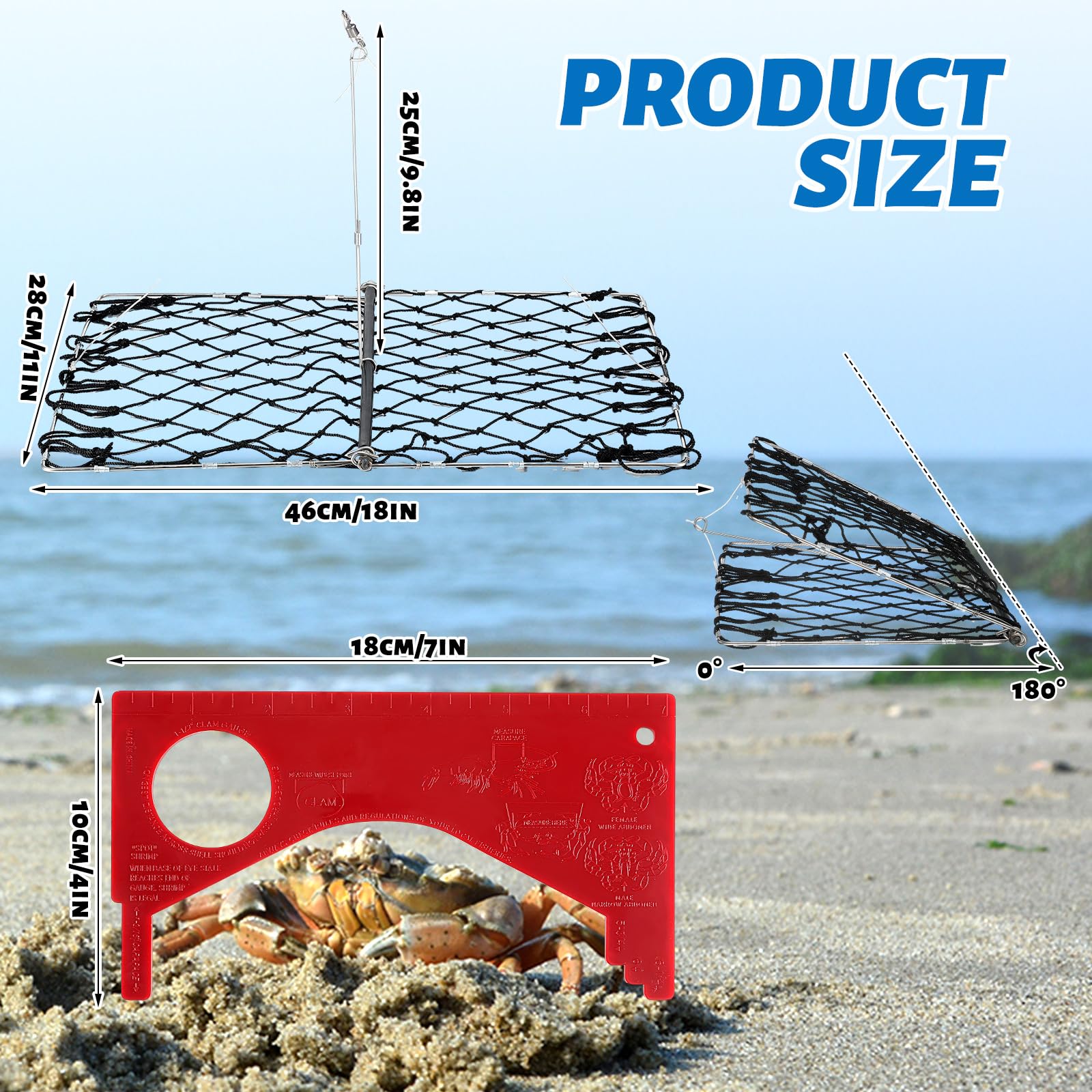 Folded Arrowbash crab trap for storage