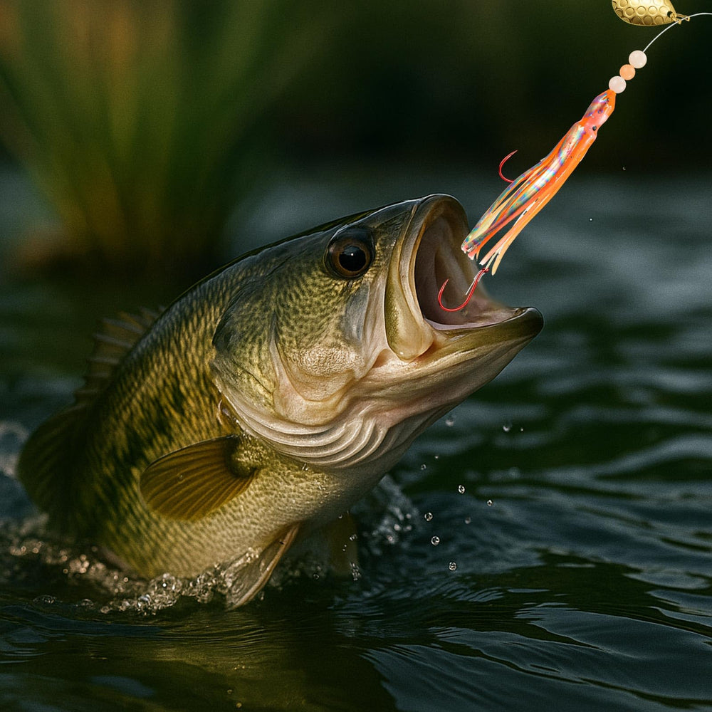 Package contents: 6 lures and 6 flashers for kokanee salmon trolling