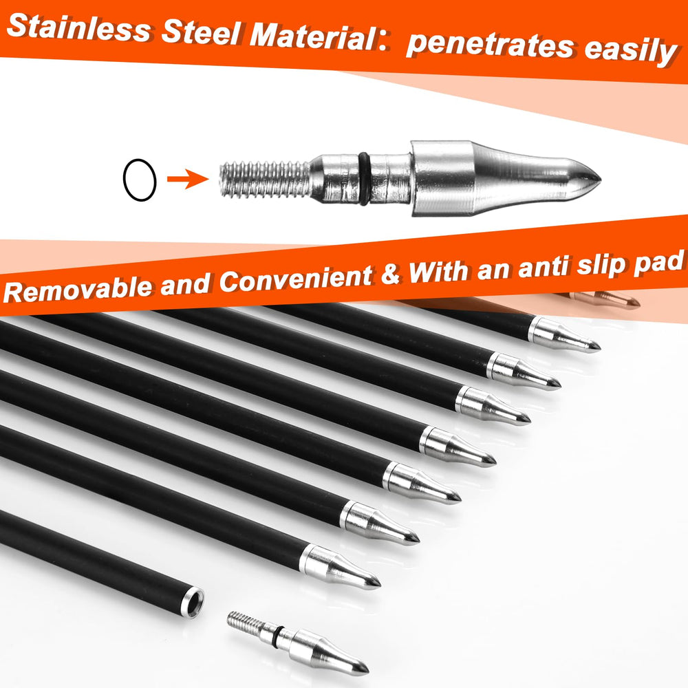 Arrowbash removable tips enable quick field maintenance and customization.