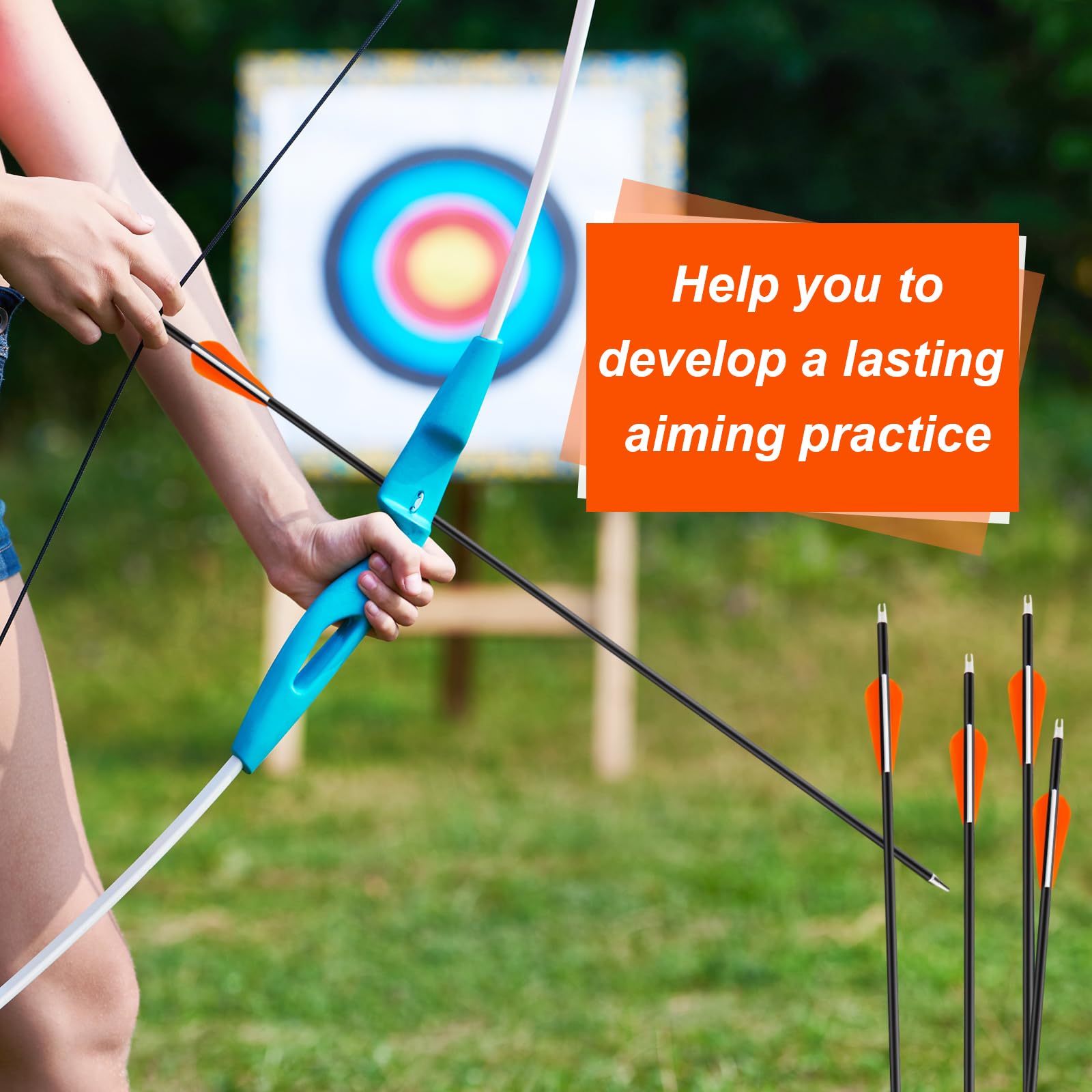 Arrowbash stainless steel point ensures sharp penetration for hunting scenarios.