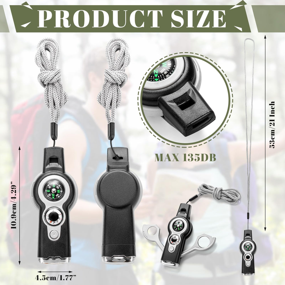 Arrowbash survival whistle with durable lanyard for quick access on backpacks