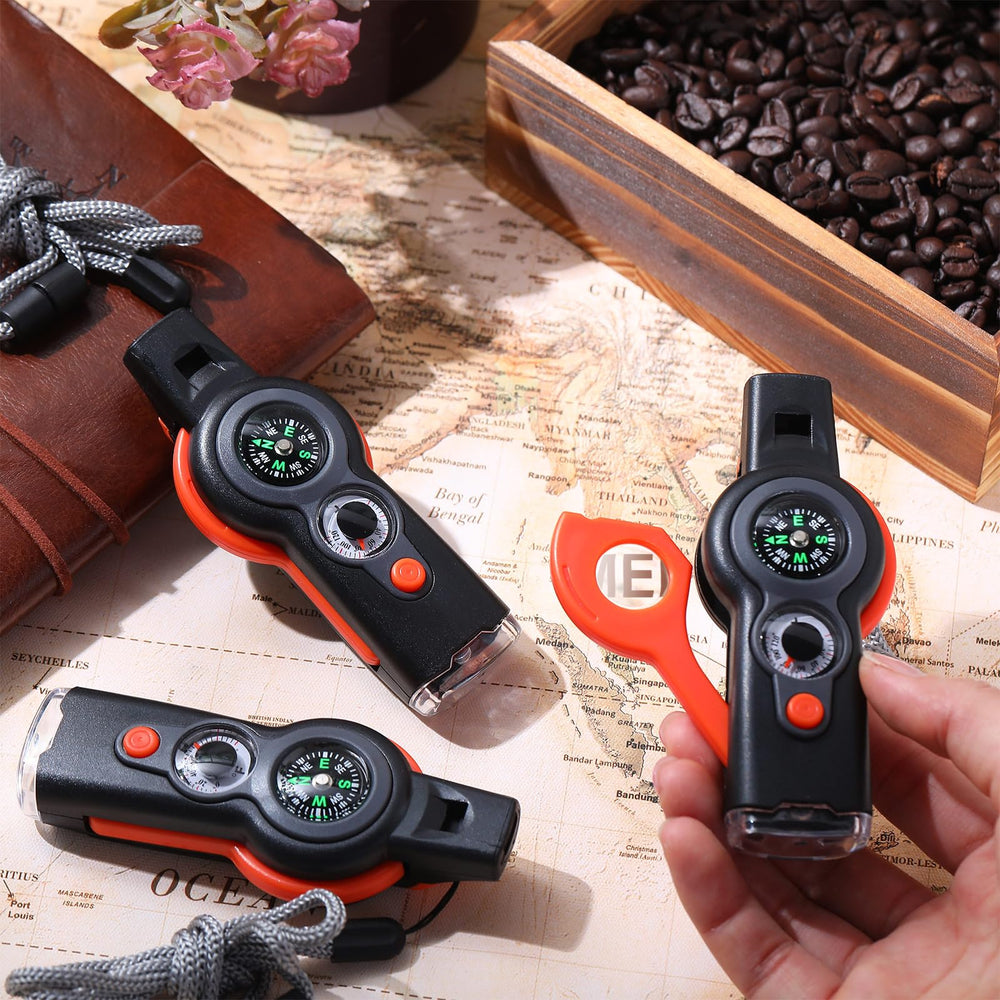 Arrowbash survival whistle with survival mirror helps signaling from a distance.