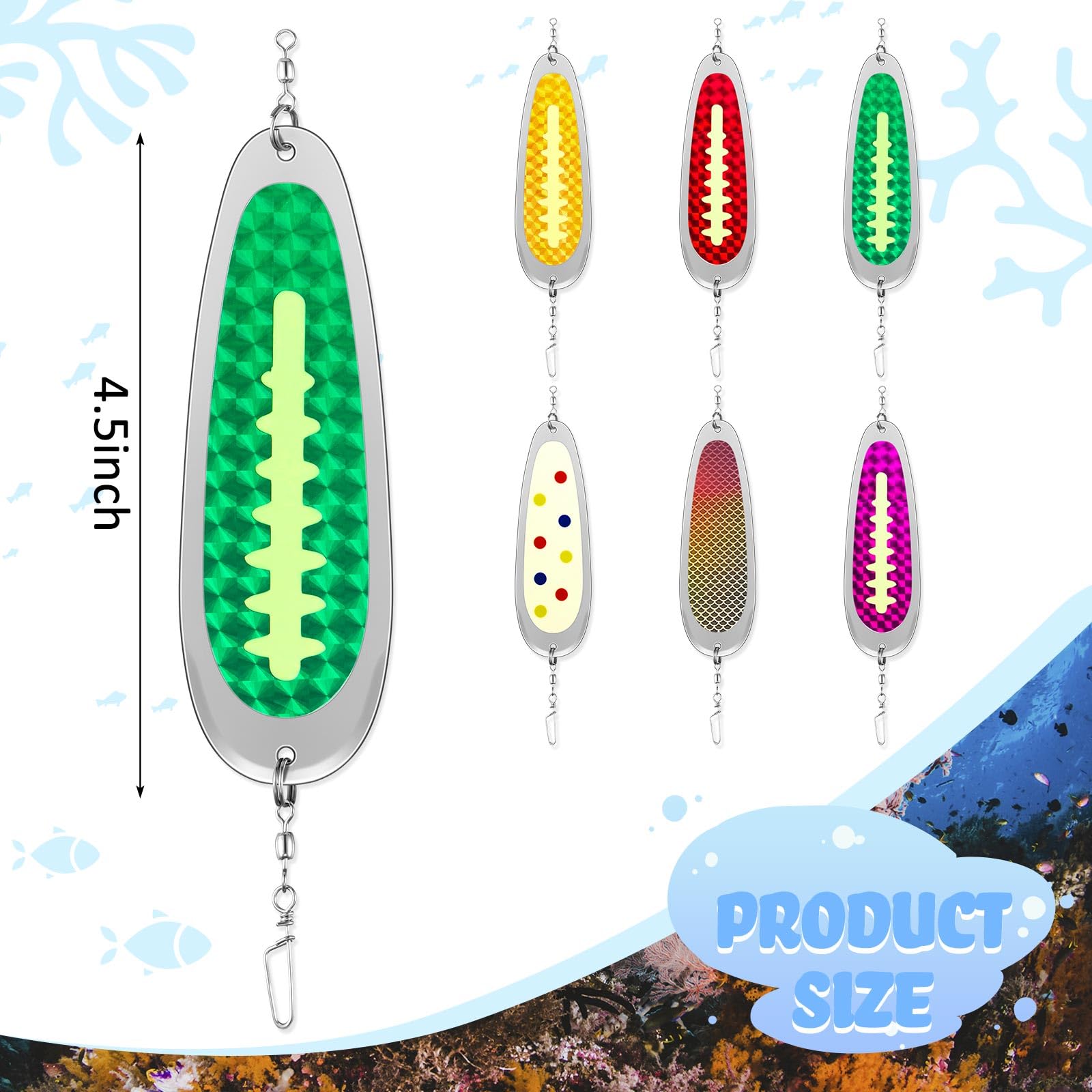 Teardrop flasher in elegant color for trolling lures – 4.5 inch