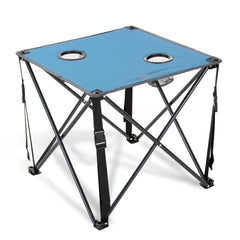 Arrowhead Outdoor 26-inch portable folding table with two cup holders for outdoor meals