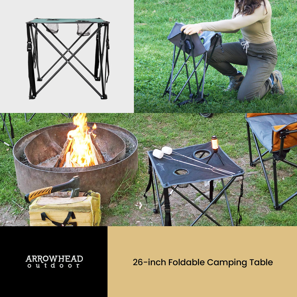 ARROWHEAD OUTDOOR folded-in-bag image demonstrates compact storage.